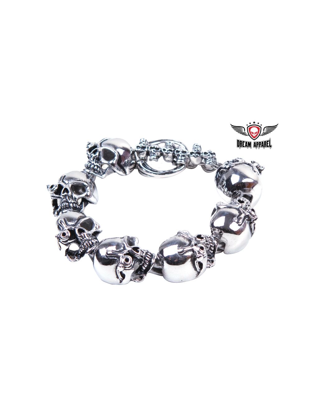 Stainless Steel Bracelet With Cyborg Eyes