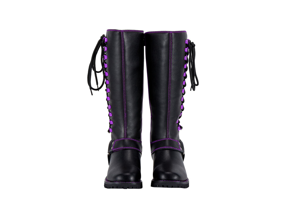 Dream Apparel® Women Biker Long Boots with Laces