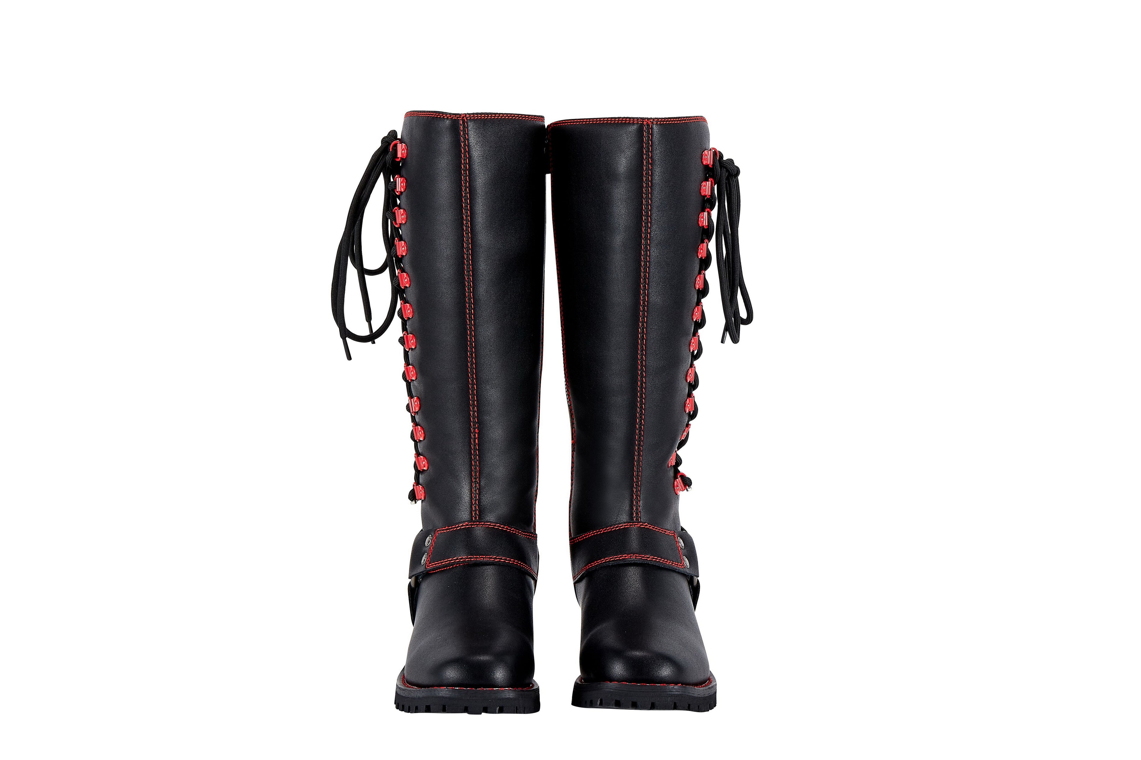 Dream Apparel® Women Biker Long Boots with Laces