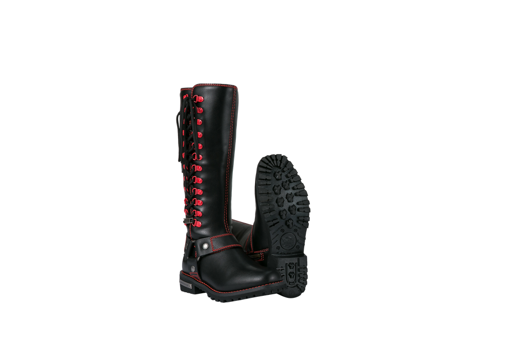 Dream Apparel® Women Biker Long Boots with Laces