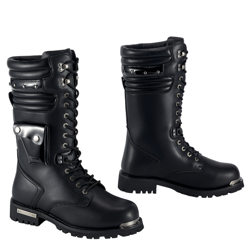 Dream Apparel Men Black Biker Boots