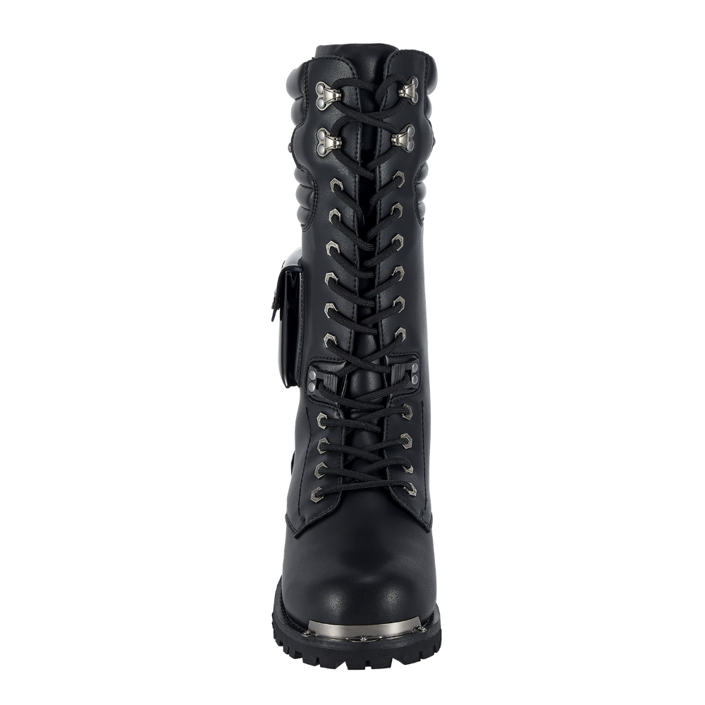 Dream Apparel Men Black Biker Boots