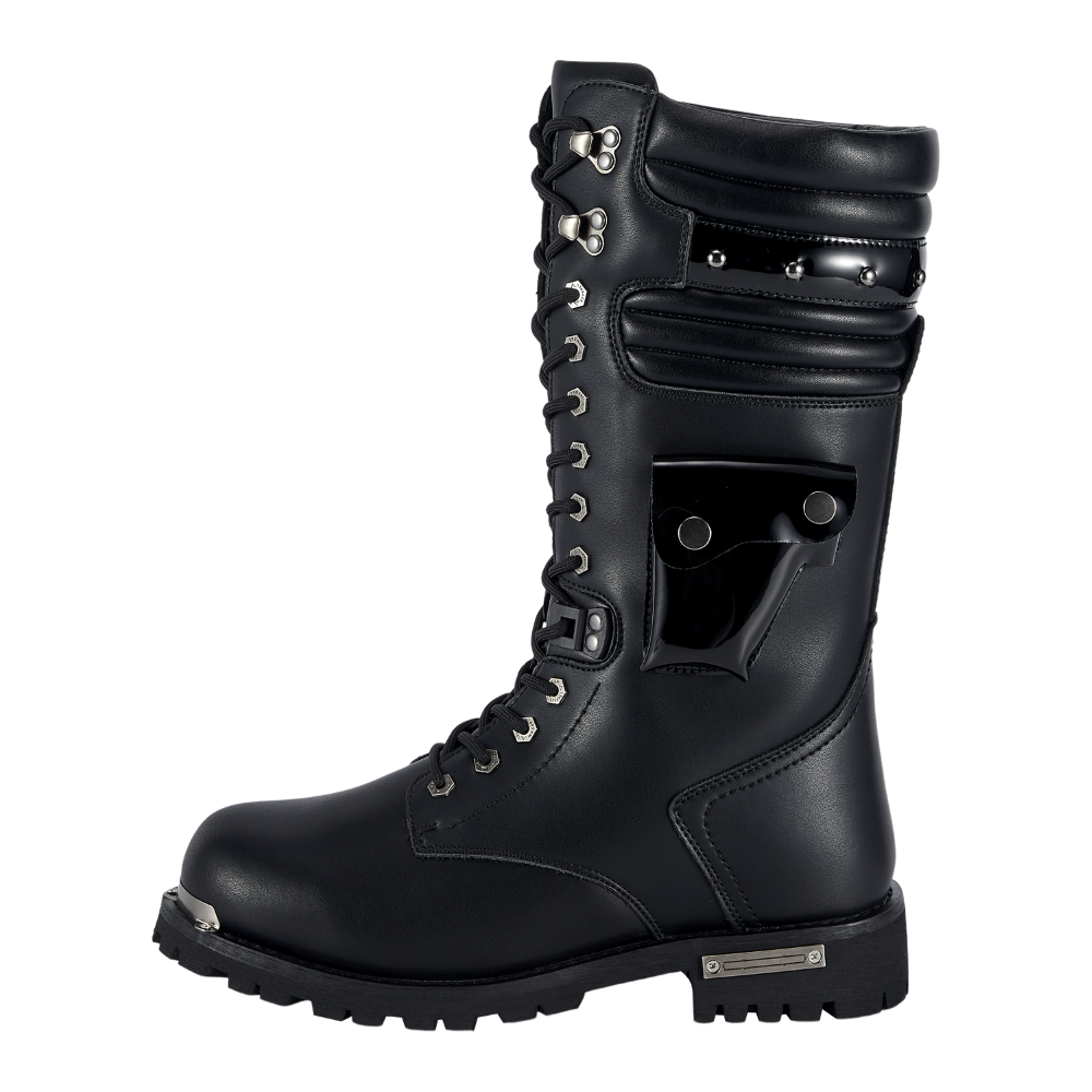 Dream Apparel Men Black Biker Boots