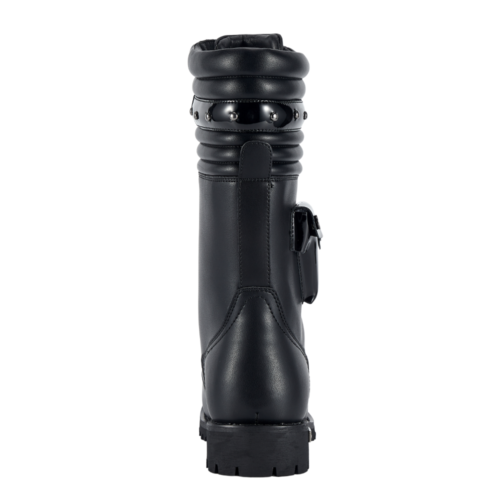 Dream Apparel Men Black Biker Boots