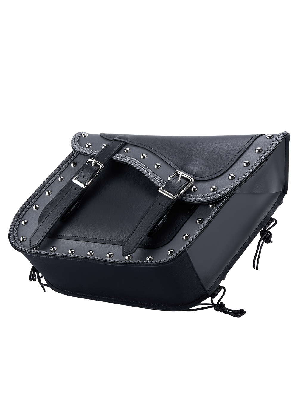 Dream Apparel PVC Motorcycle Saddlebag With Studs