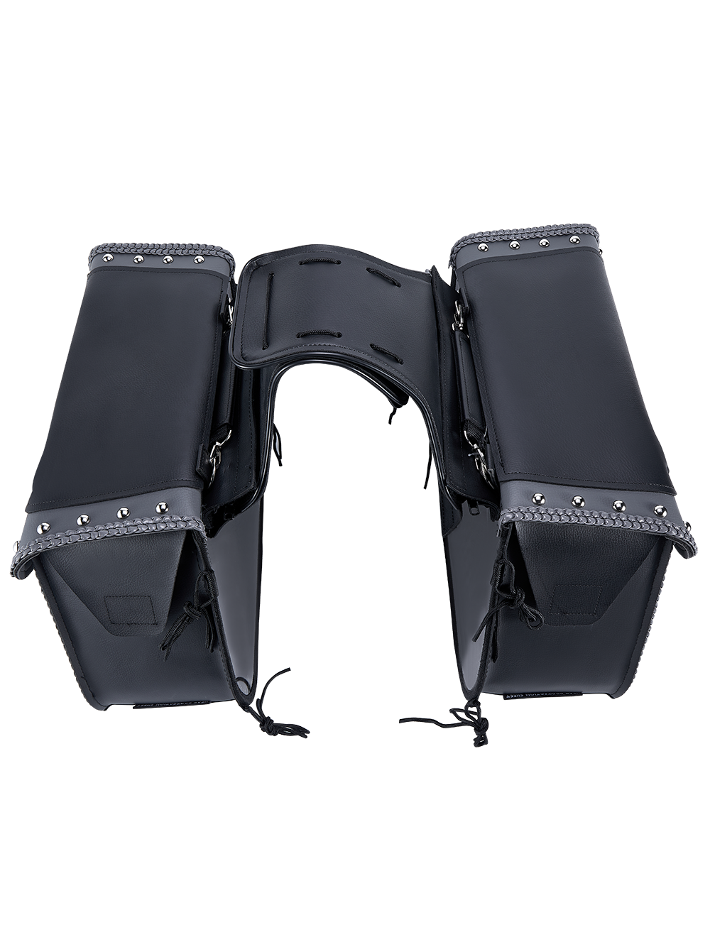 Dream Apparel PVC Motorcycle Saddlebag With Studs