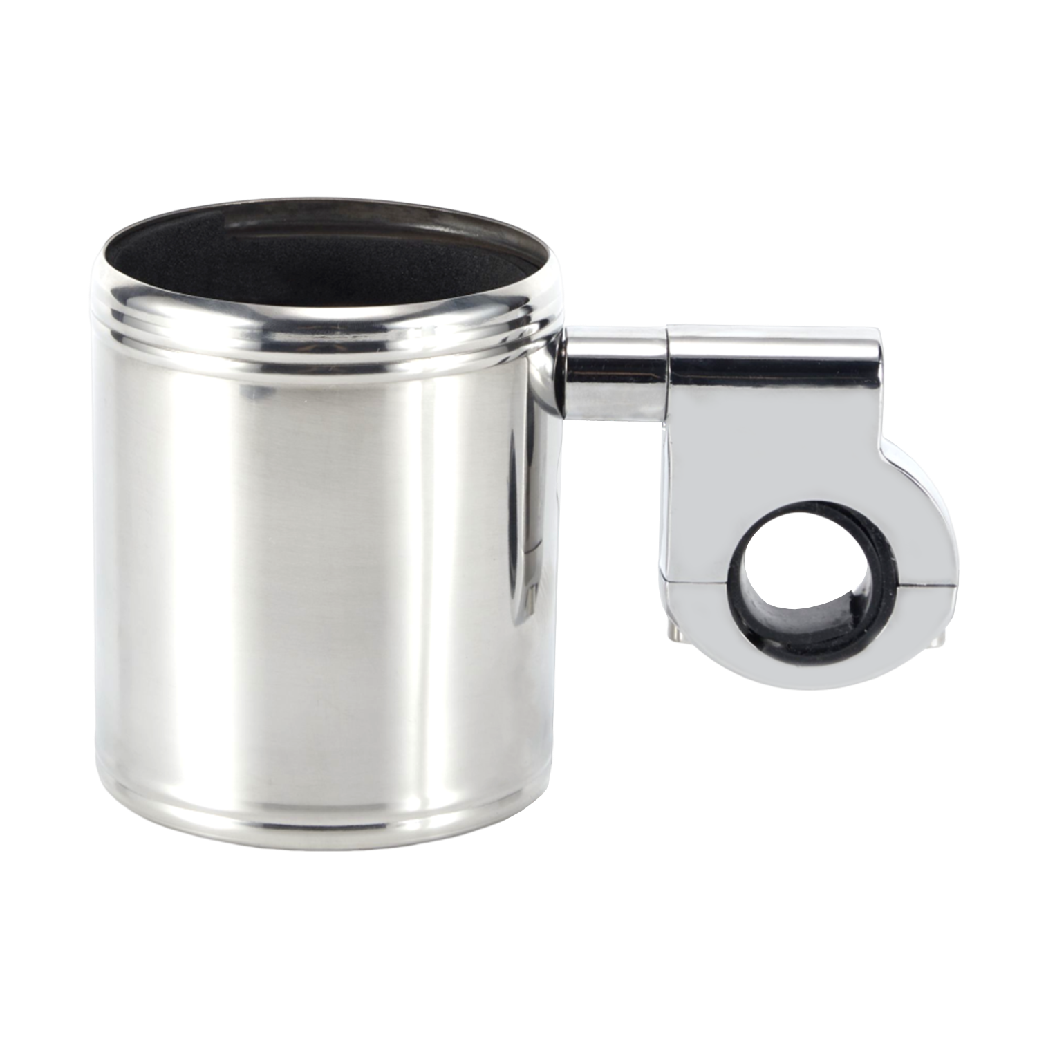 Dream Apparel Motorcycle Cup Holder Heavy Duty Stainless Steel With Foam Pad Universal Handlebar