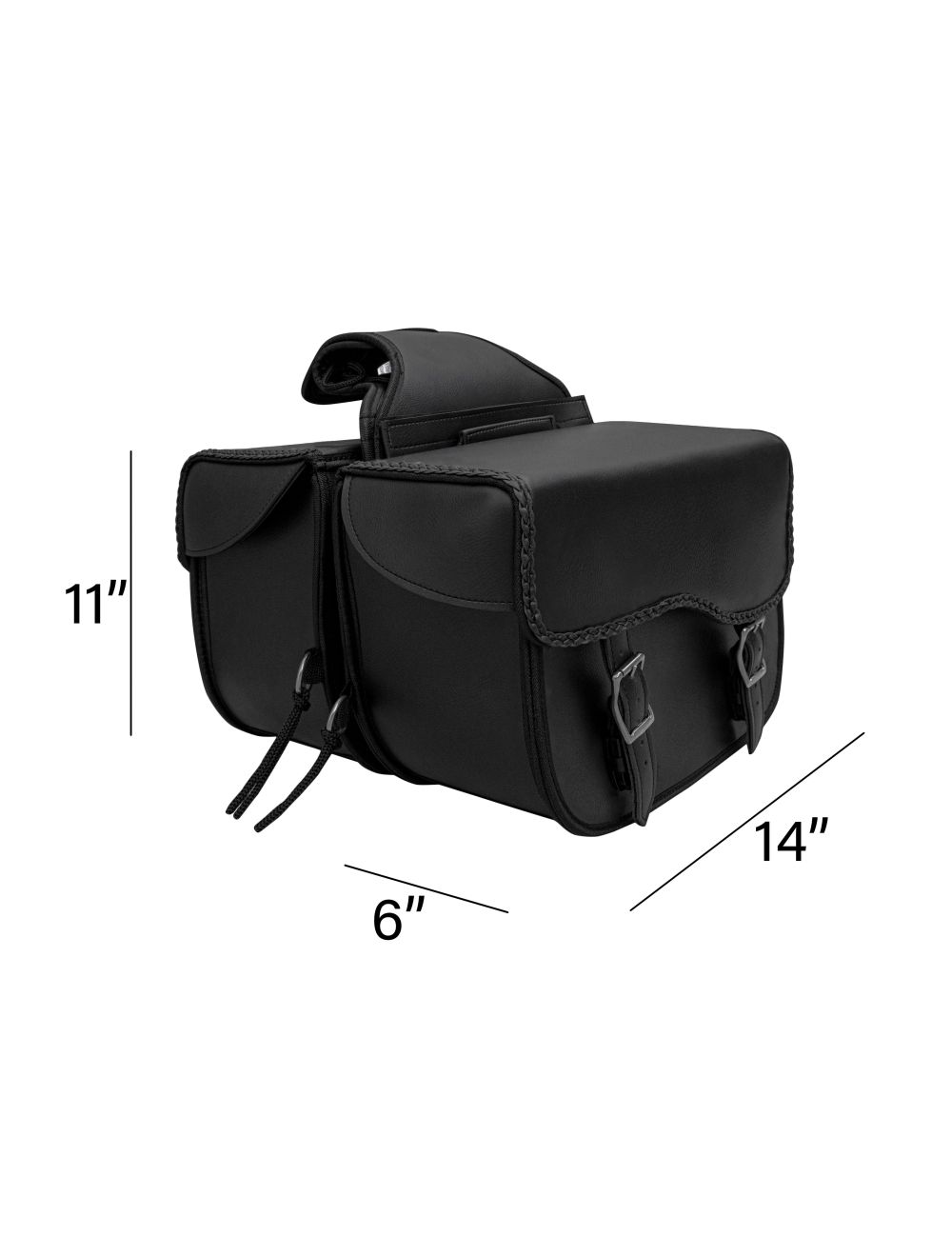 Dream Apparel No Stud Motorcycle Saddlebag