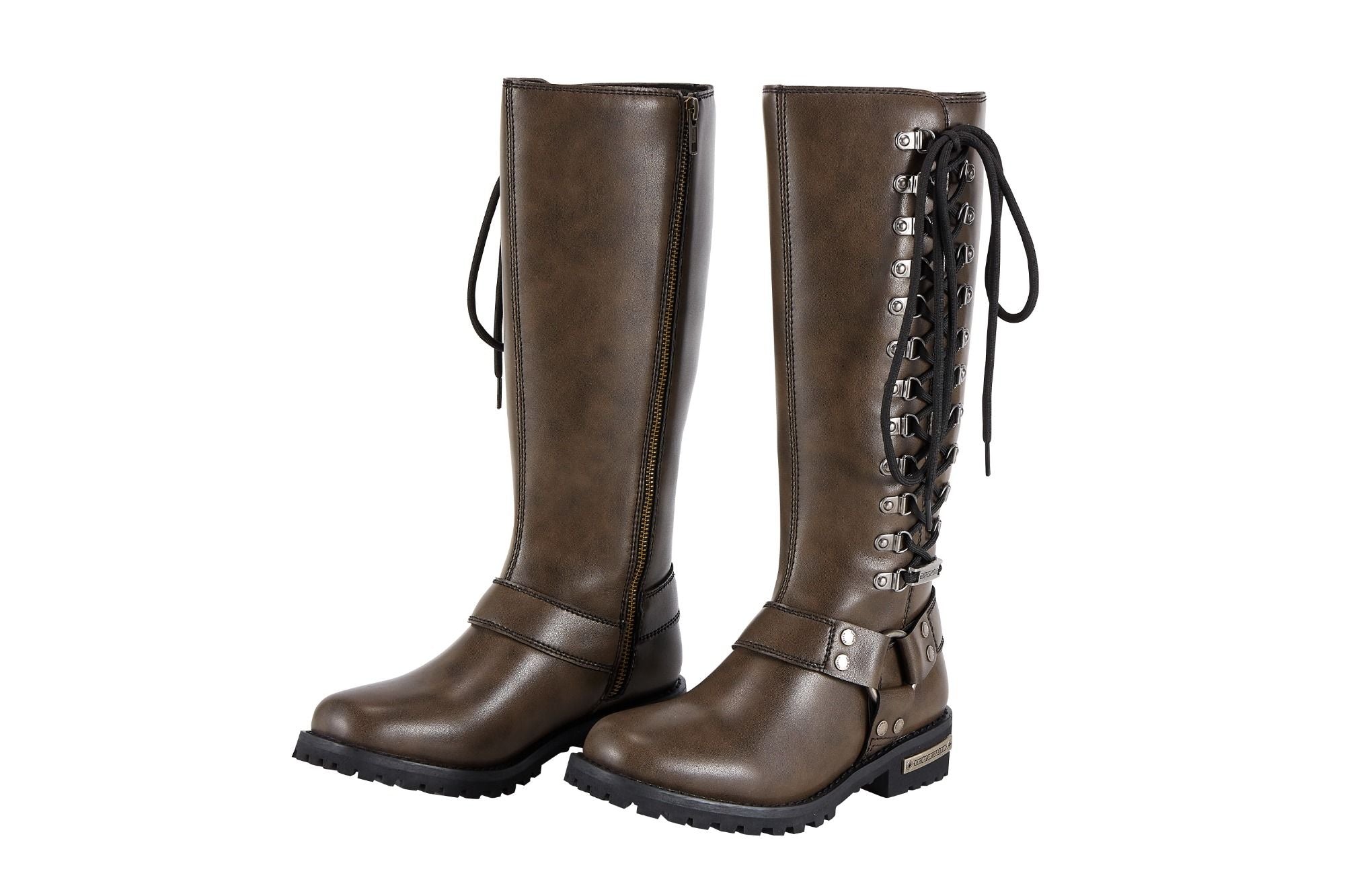 Dream Apparel® Women Biker Long Boots with Laces