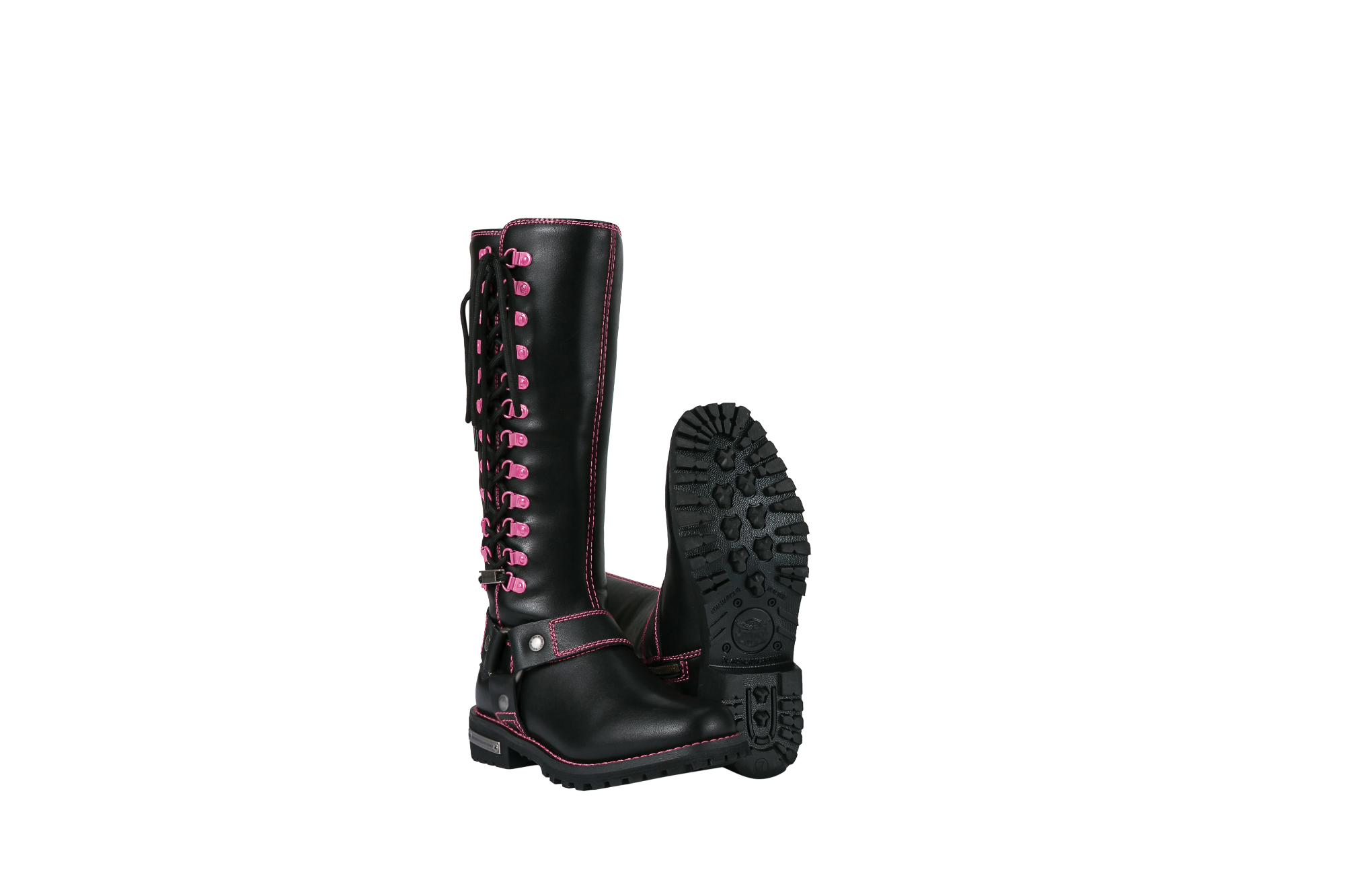 Dream Apparel® Women Biker Long Boots with Laces