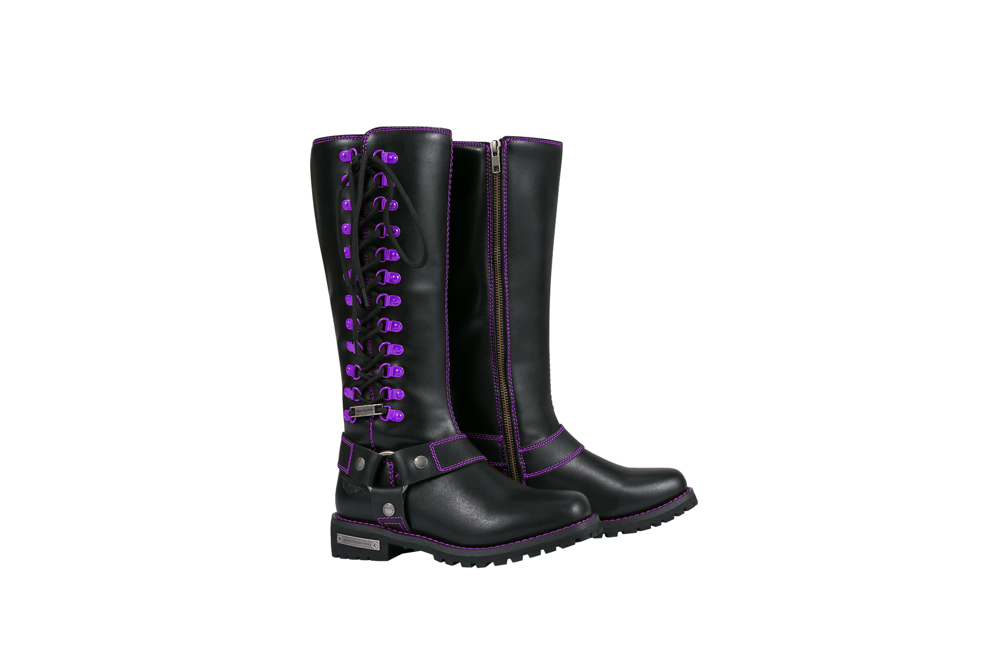 Dream Apparel® Women Biker Long Boots with Laces
