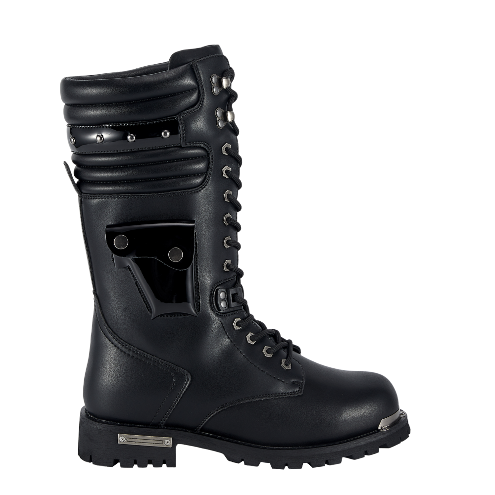 Dream Apparel Men Black Biker Boots
