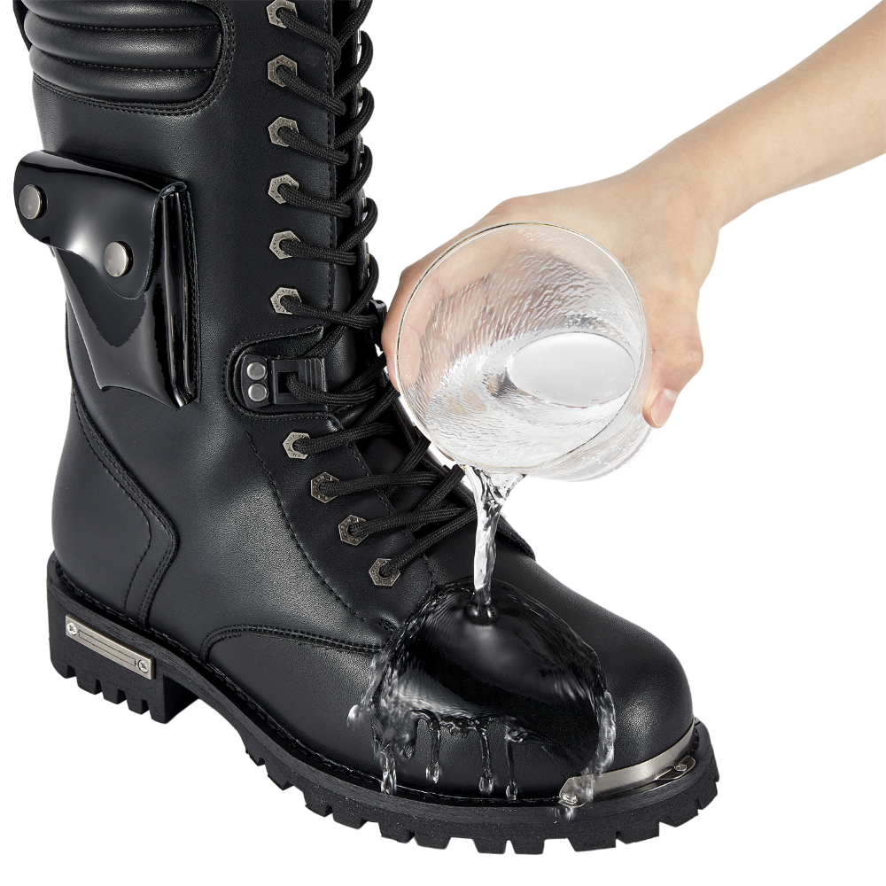 Dream Apparel Men Black Biker Boots